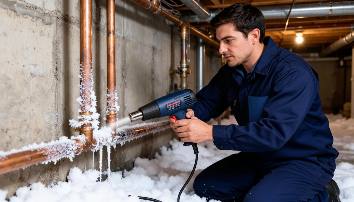 Frozen Pipe Thawing service by licensed plumber in Toronto and GTA